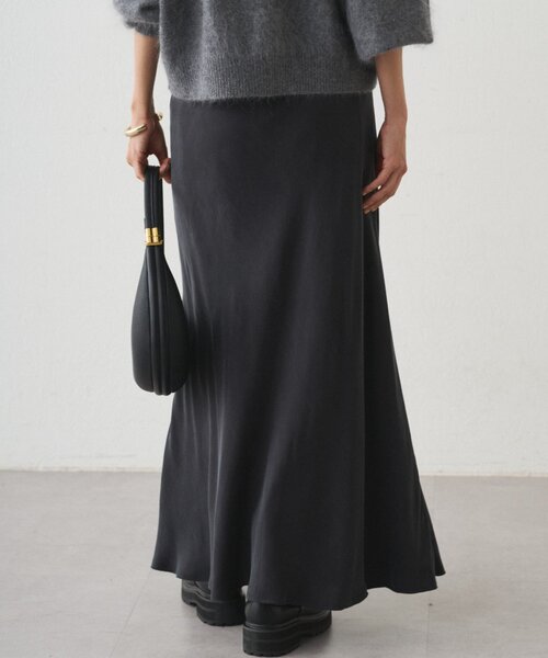 キュプラマーメイドスカート　【新品】　ラウンジドレス Loungedress（ラウンジドレス） スカート キュプラマーメイドスカート