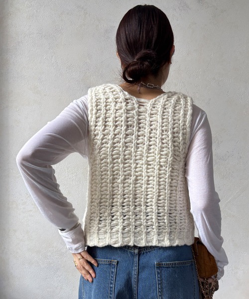 DouDou（ドゥドゥ） ニット セーター 「WEB限定」ケーブル編み