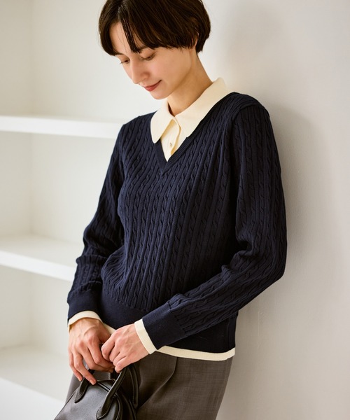 【数日のみ出品】新品　今季フェイクレイヤードニット n'OrLABELフェイクレイヤードニット』