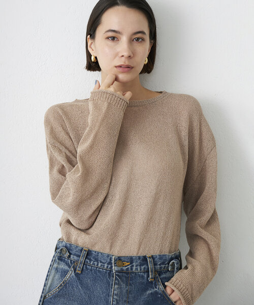 Whim Gazette（ウィム ガゼット） 長袖ニット FREE モカ レディース