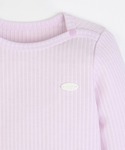 ベビー服 ロンパース ピゾンアイレット長袖ボデ...の詳細画像2