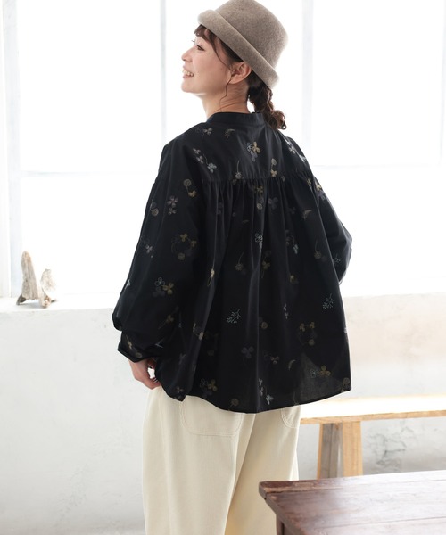 soulberry（ソウルベリー） ブラウス シャツ ちいさな花とクローバーの