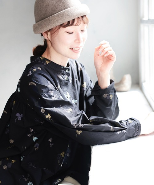 soulberry（ソウルベリー） ブラウス シャツ ちいさな花とクローバーの