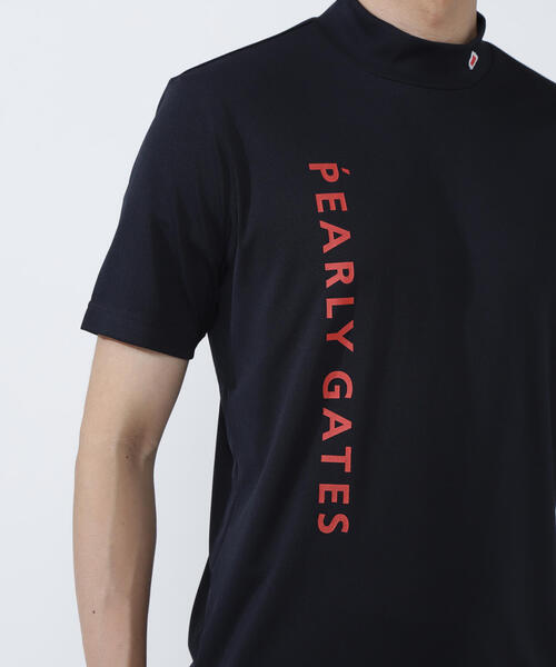 新品★27,500円 PGG パーリーゲイツ ワッフルモックネックカットソー 5 PGG】ワッフル長袖モックネックカットソー (MENS) | PEARLY GATES