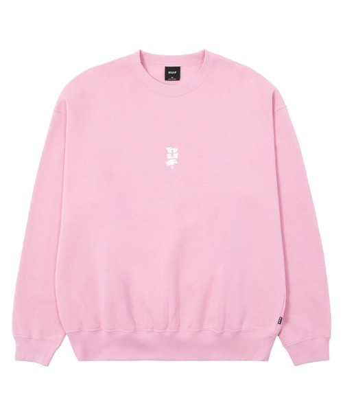 HUF（ハフ） スウェットカットソー X-LARGE ピンク メンズ : ZOZOTOWN