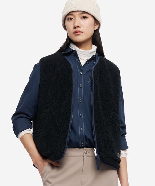 ⭐️新品未使用⭐️AIGLE リバーシブル インサレーション キルティングボアベスト AIGLE（エーグル） ダウンベスト ベスト Repreve中綿インサレーション