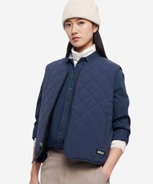 AIGLE（エーグル） ダウンベスト ベスト Repreve中綿インサレーション
