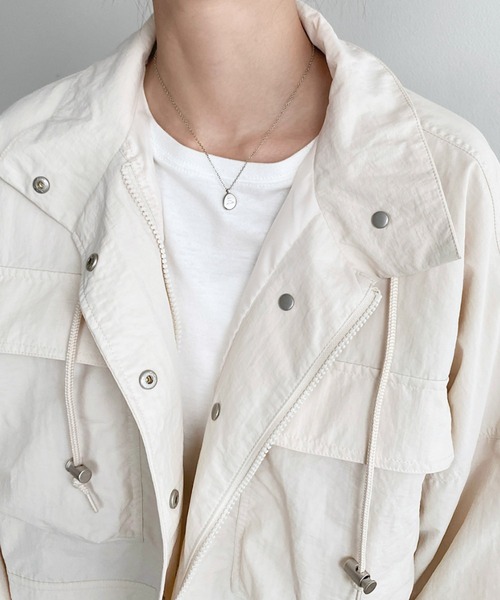 moment+ ミリタリージャケット モッズコート ナイロンワッシャー