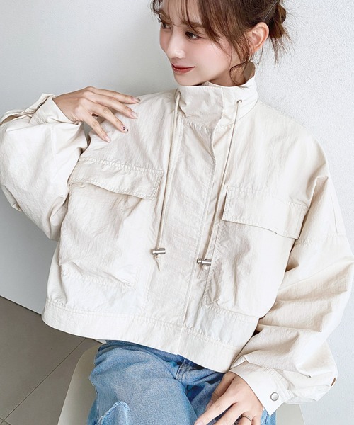 moment+ ミリタリージャケット モッズコート ナイロンワッシャー