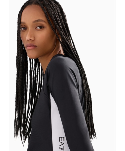 「EMPORIO ARMANI EA7」 長袖カットソー SMALL ブラック レディース_画像6