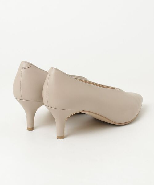 【23.5】DIANA ベージュ スクエアトゥ パンプス【美品】 ダイアナ DIANA スクエアトゥパンプス （ベージュ生地） -ファッション