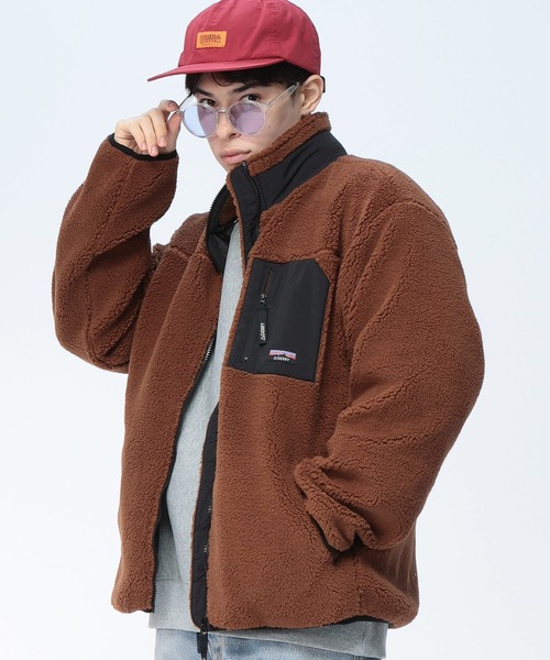 GERRY（ジェリー） ブルゾン アウター シープボア ナイロン切り替え