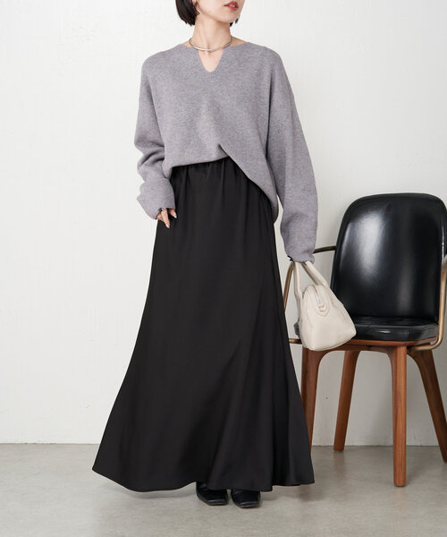 「Jena espace merveilleux」 長袖ニット FREE グレー レディース_画像2