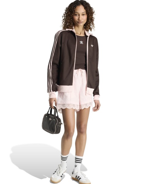 adidas レーストリムスリーストライプス ショーツ adidas（アディダス） パンツ adidas LACE TRIM 3 STRIPE SHORT