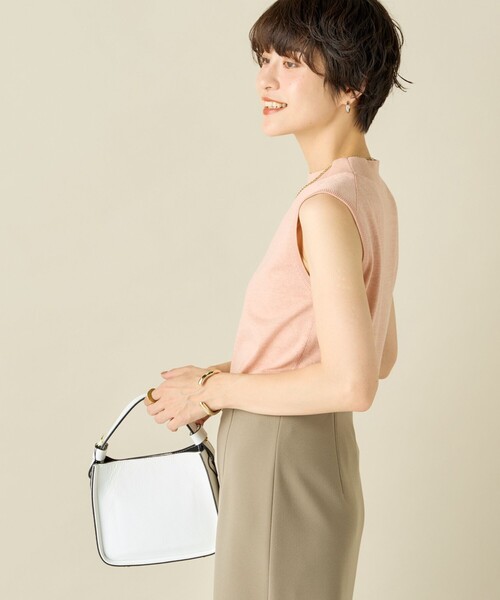 「NOLLEY'S Sophi」 ノースリーブニット 36 サーモンピンク レディース_画像4