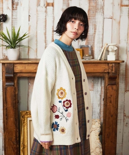 【美品】 jocomomola 長袖ロング薄手カーディガン 40 ブラック ホコモモラ Jocomomola 【接触冷感】リブ編みロングカーディガン