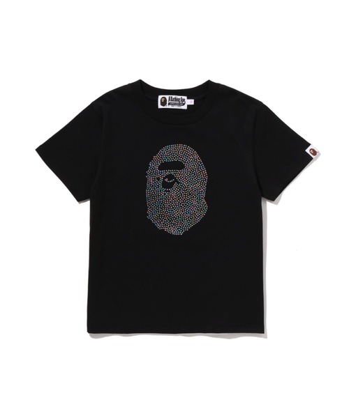 A BATHING APE（アベイシングエイプ） tシャツ APE HEAD CRYSTAL STONE