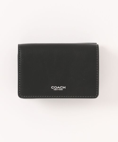 新品同様✨COACH コーチ ミニトライフォールド ウォレット 財布 黒 レザー ミニ トライフォールド ウォレット | COACH/コーチ | 三越伊勢丹