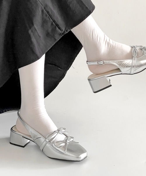 Shoes in Closet（シュークロ） パンプス ミュール 軽量 スクウェア