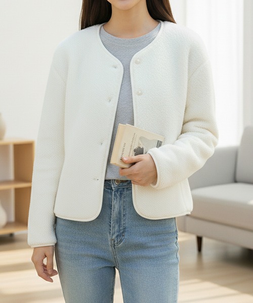 カーディガン ボアフリースカーディガン レディース : ZOZOTOWN Yahoo