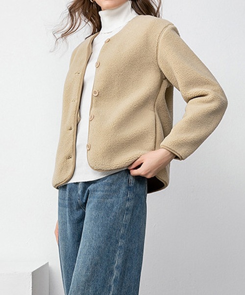 カーディガン ボアフリースカーディガン レディース : ZOZOTOWN Yahoo