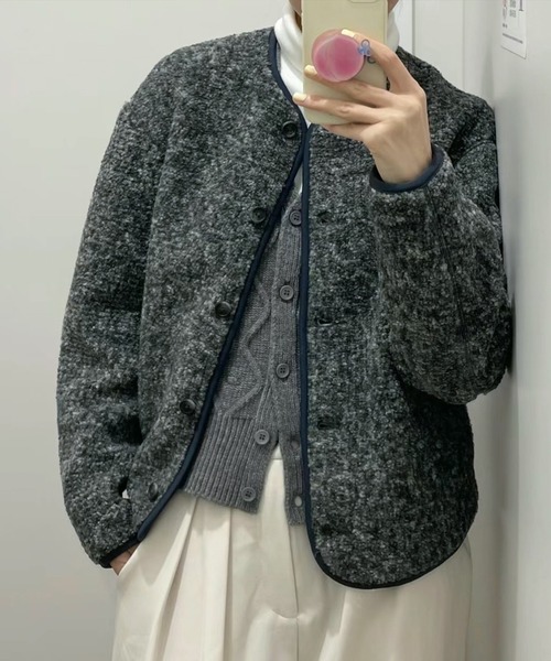 カーディガン ボアフリースカーディガン レディース : ZOZOTOWN Yahoo