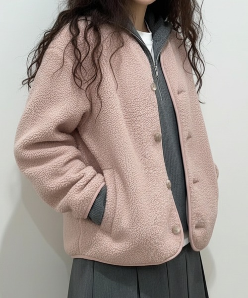 カーディガン ボアフリースカーディガン レディース : ZOZOTOWN Yahoo