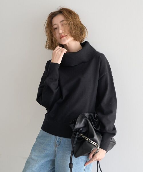 YECCA VECCA（イェッカヴェッカ） ニット セーター オフタートルネック