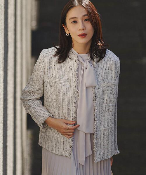 UNTITLED（アンタイトル） ジャケット ノーカラージャケット 「着丈