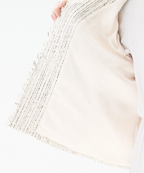 UNTITLED（アンタイトル） ジャケット ノーカラージャケット 「着丈