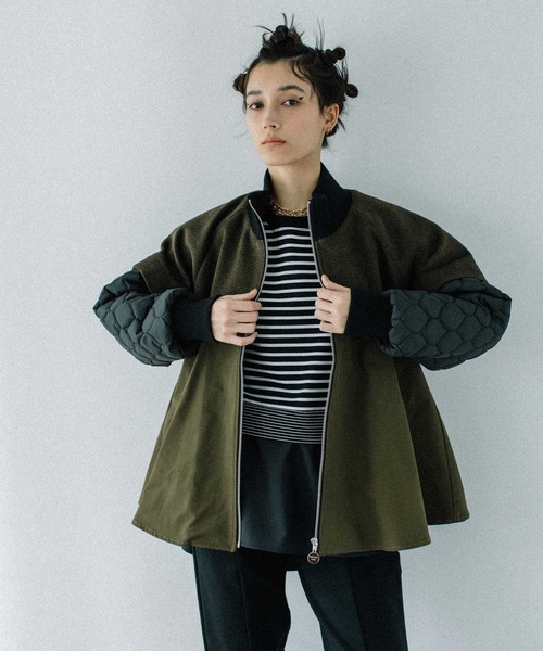 「MARECHAL TERRE」 ブルゾン MEDIUM ブラック レディース_画像3