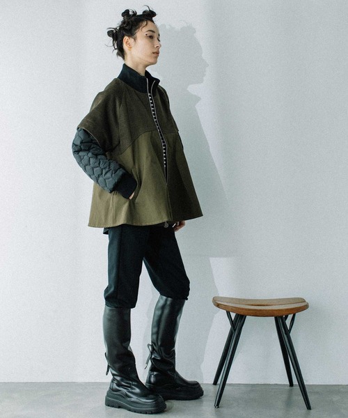 「MARECHAL TERRE」 ブルゾン MEDIUM ブラック レディース_画像4