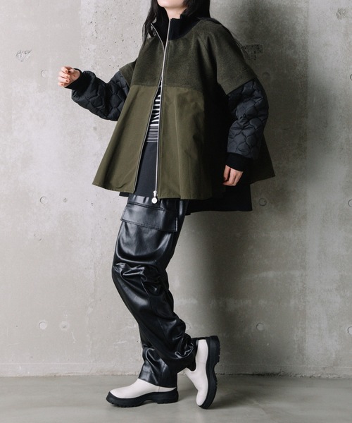 「MARECHAL TERRE」 ブルゾン MEDIUM ブラック レディース_画像5