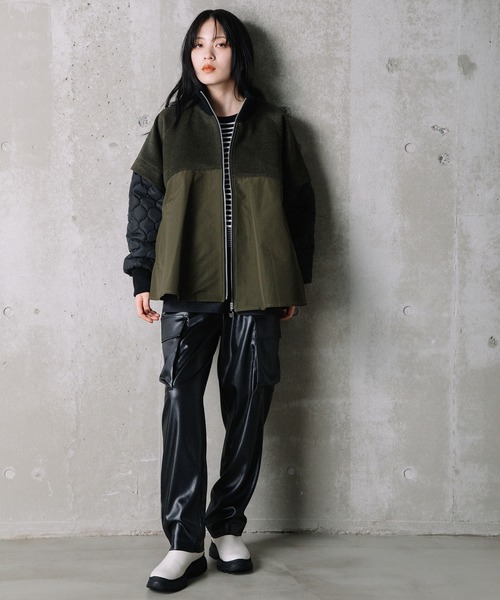 「MARECHAL TERRE」 ブルゾン MEDIUM ブラック レディース_画像7