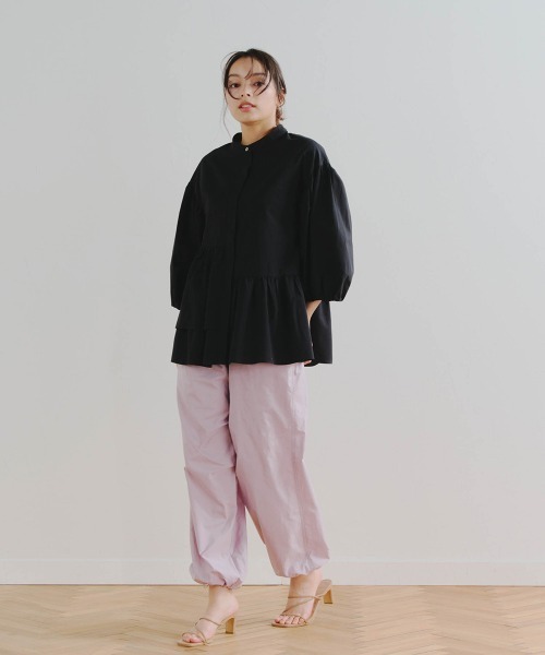 「Droite lautreamont」 7分袖ブラウス M ブルー レディース_画像6