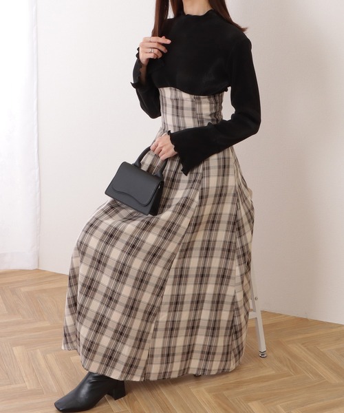 「Lace Ladies」 ドッキングワンピース FREE アイボリー レディース_画像4