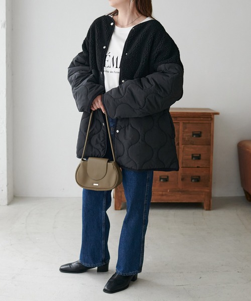 「DISCOAT」 コート LARGE モカ レディース_画像3