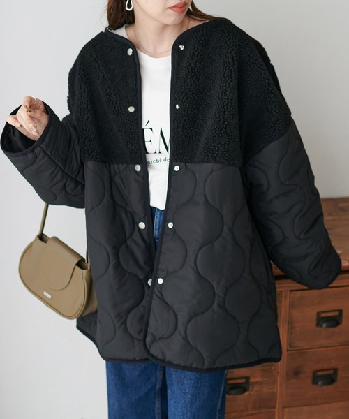 「DISCOAT」 コート LARGE モカ レディース_画像9