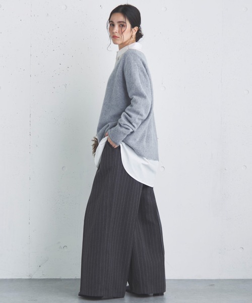 「DOUX ARCHIVES」 長袖ニット FREE アイボリー レディース_画像4