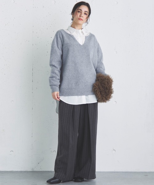 「DOUX ARCHIVES」 長袖ニット FREE アイボリー レディース_画像9