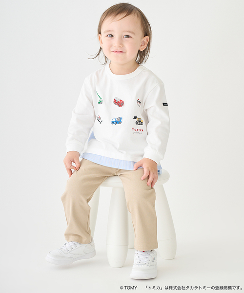 petit main tシャツ 「TOMICA・ANIA」裾シャツ長袖Tシャツ キッズ 子供