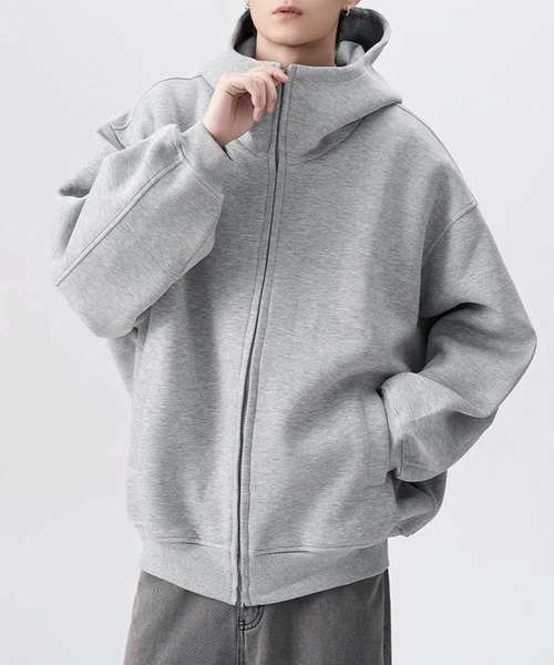 ⭐️3回着用⭐️  フルジッパー パーカー XL ホワイト 新品 ジップパーカー XL スパイスガールズ ジェーエヌアールディー 裏
