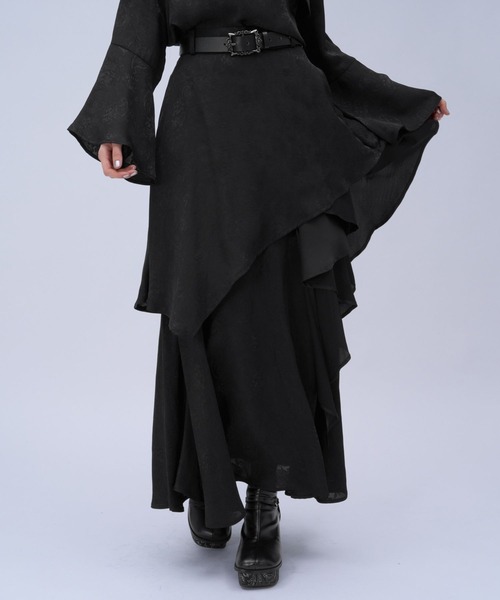 HARE（ハレ） スカート ツヤジャガードティアードスカート(HARE