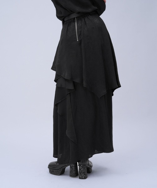 【美品】HARE　ハイショクティアードスカート　ブラック　シアー 楽天市場】ハイショクティアードスカート HARE ハレ スカート ロング