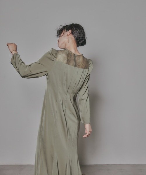 「niana」 長袖ワンピース M ブラック レディース_画像5