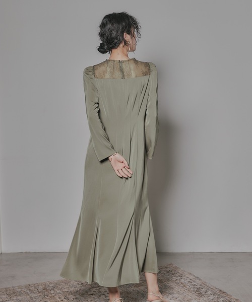 「niana」 長袖ワンピース M ブラック レディース_画像6