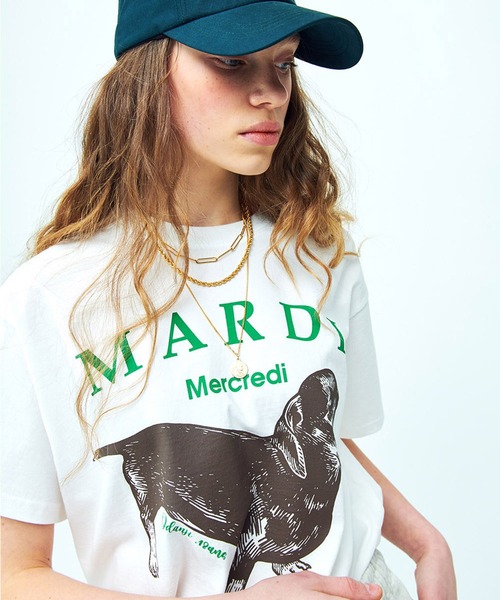 「Mardi Mercredi」 半袖Tシャツ FREE アイボリー レディース_画像9