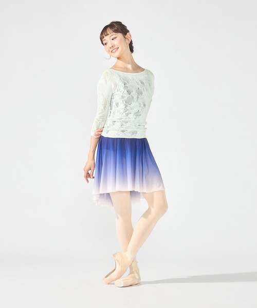 新品　Chacott ノーソーイングニット　シアーレーススボートネック M 黒 Chacott（チャコット） ニット セーター 「ノーソーイングニット