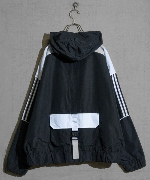 「JOHN'S CLOSET」 ナイロンブルゾン MEDIUM ブラック×ホワイト メンズ_画像5