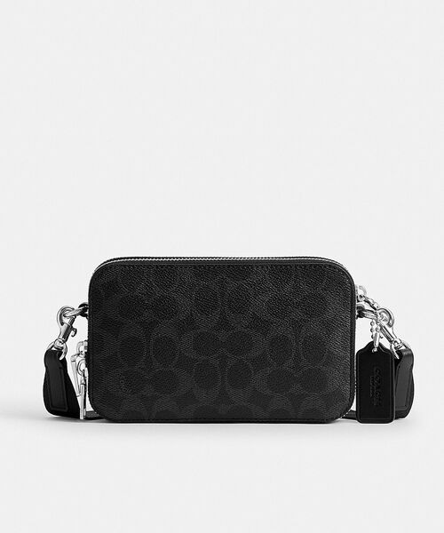 【美品】COACH シグネチャー ポシェット ショルダーバッグ キャンバス COACH（コーチ） 斜めがけショルダーバッグ ポシェット レディース